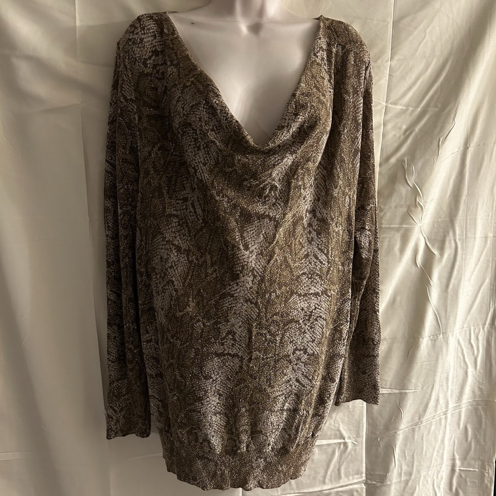 New 2X Inc. Woman Metallic Top #1892*8